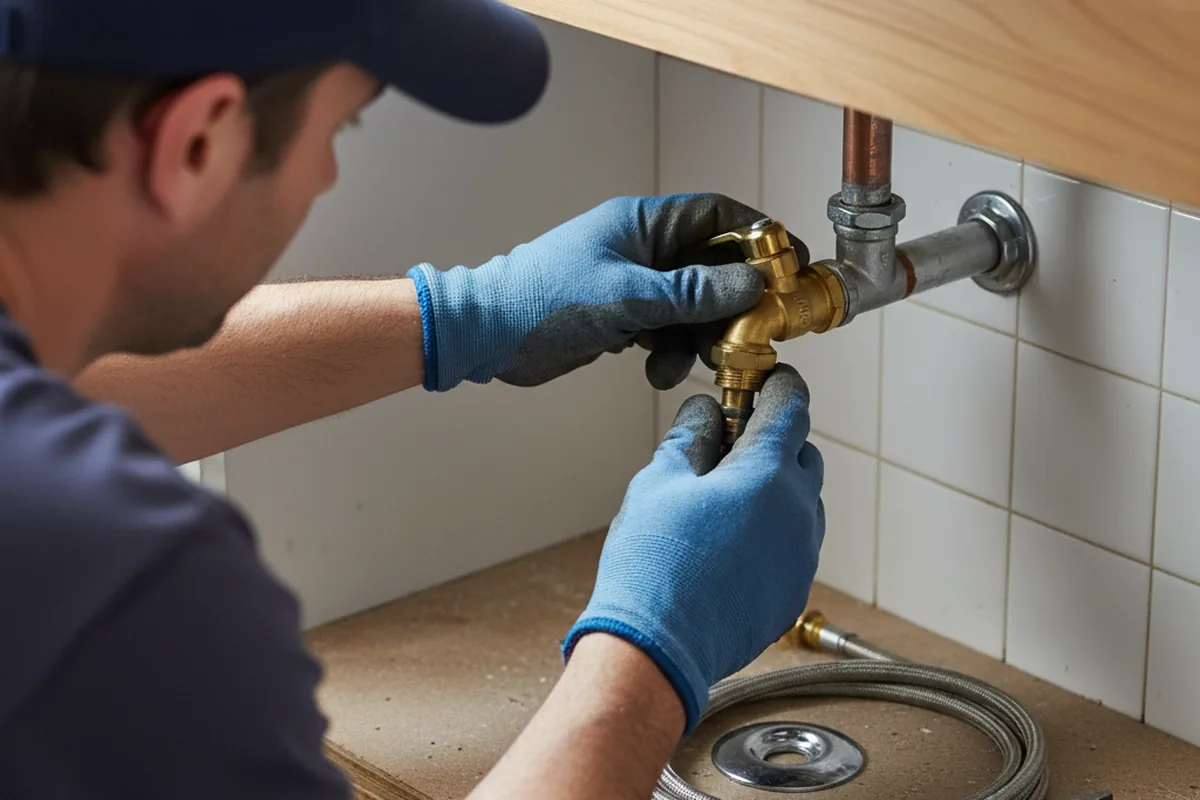 Shutoff valve and fitting work during Emergency Plumbing in Gates
